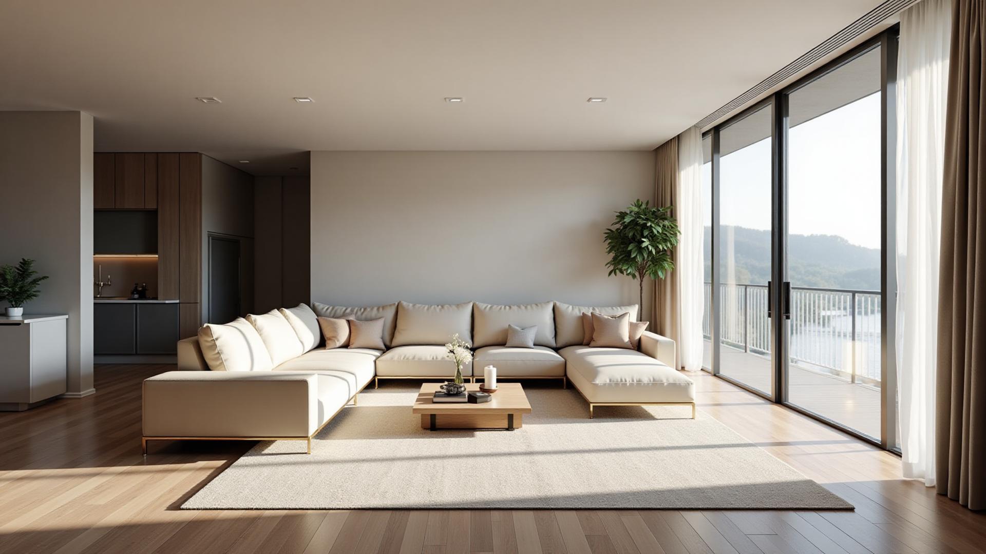 Visualização 3D de Interior Moderno